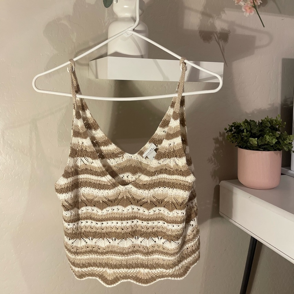Crocheted Multipattern Cropped Tank Top | Rue21
